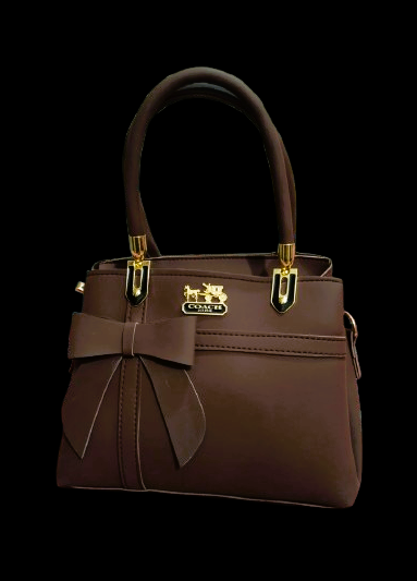 Caramel Bow Hand Bag